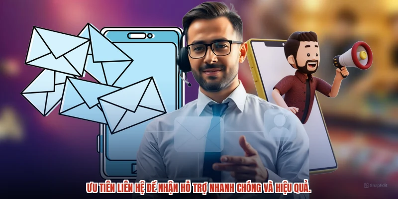 Ưu tiên liên hệ để nhận hỗ trợ nhanh chóng và hiệu quả.